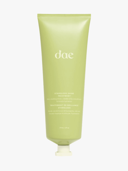 Dae Stargloss Shine Hair Gloss Treatment in branded tube component on a light gray background