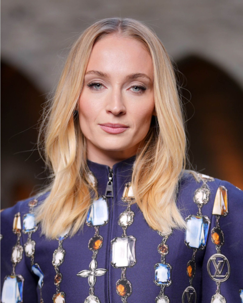 Sophie Turner with shag haircut  fall hair trends 2025